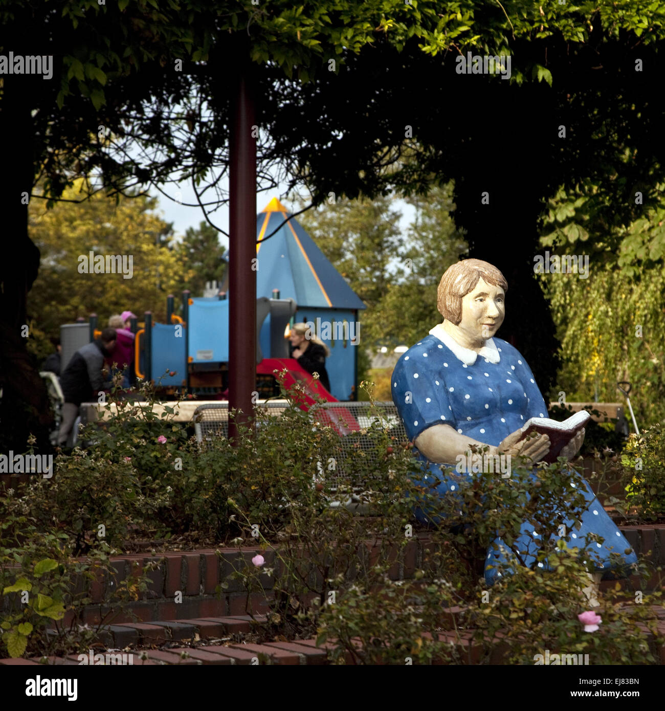 Sulptur gente giornaliere Gevelsberg, Germania Foto Stock