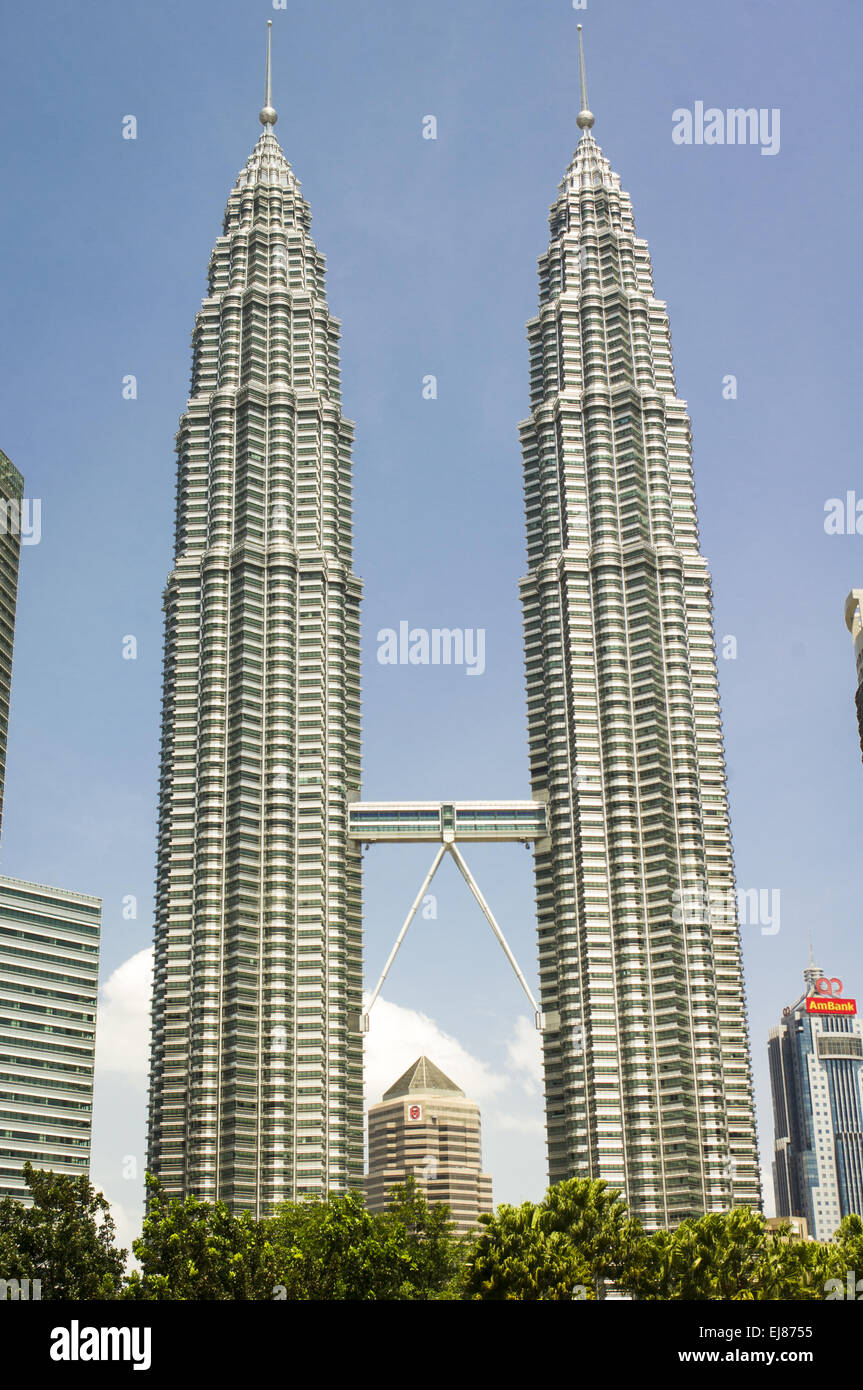 Petronas Twin Towers in Malesia Foto Stock