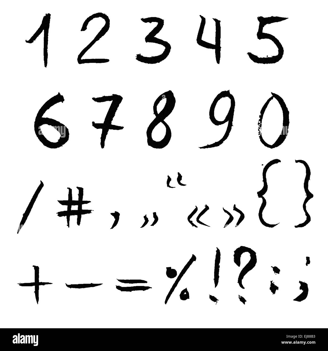 Le figure del disegno a mano Foto Stock