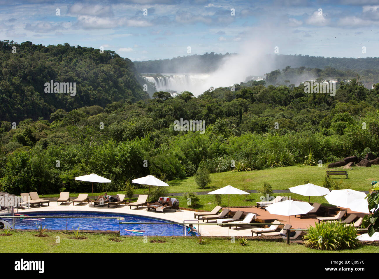 Argentina, Iguazu, scende da Sheraton Resort Hotel nel Parco Nazionale Foto Stock