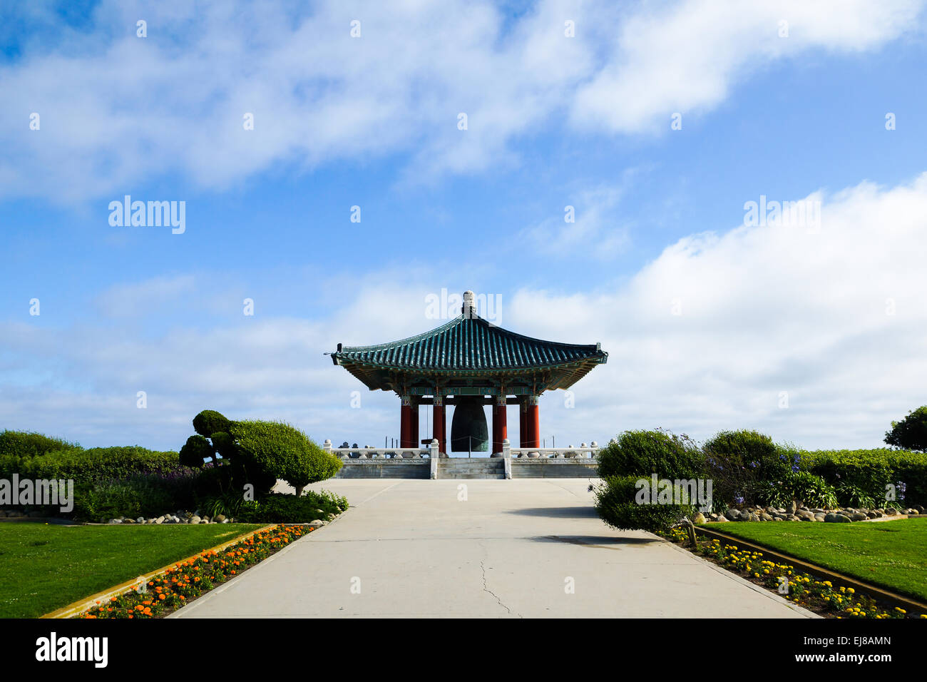 Il coreano amicizia campana in Los Angeles Foto Stock