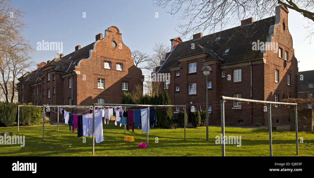 Insediamento di alloggiamento, Neukirchen-Vluyn, Germania Foto Stock