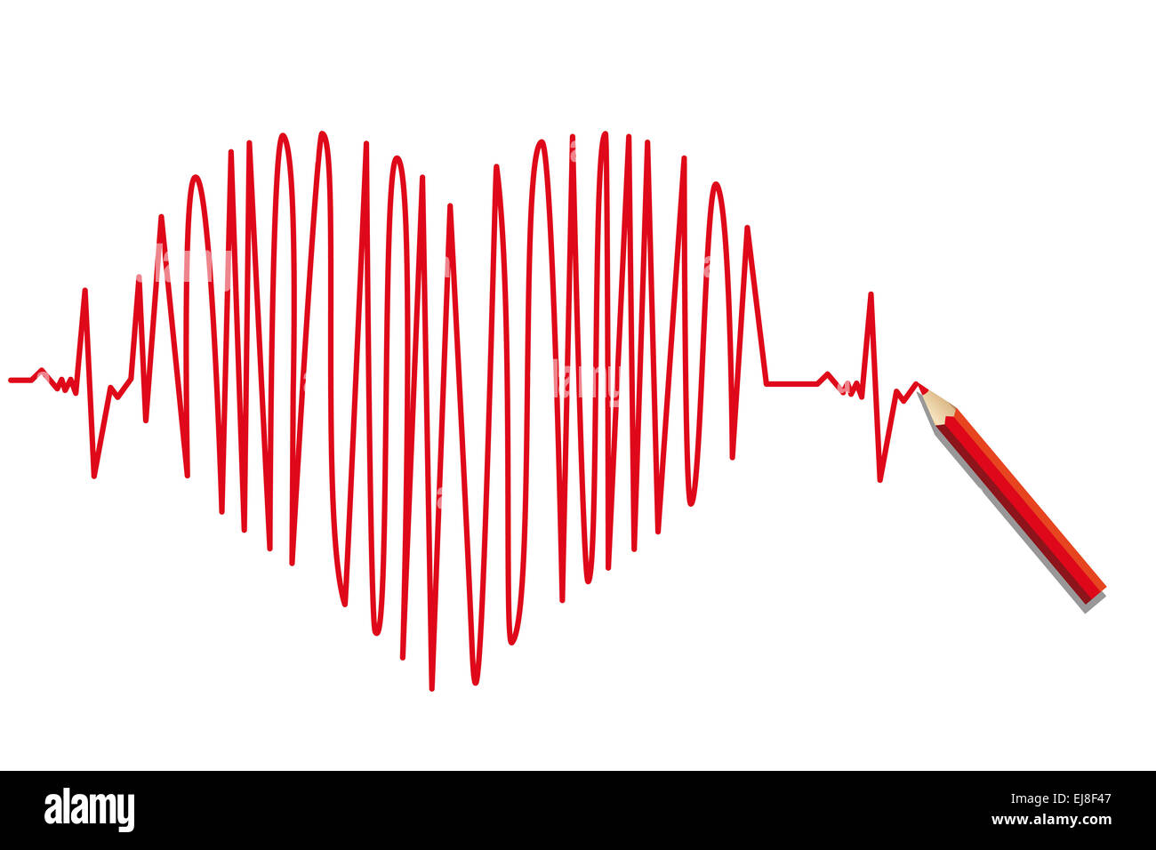 Concetto di heartbeat Foto Stock