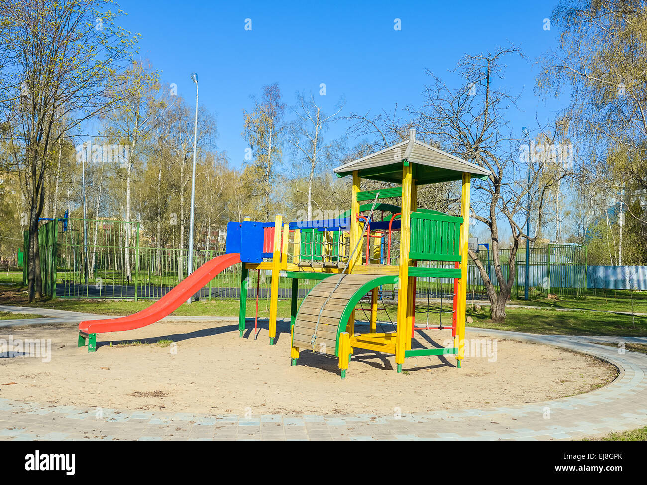 Parco giochi per bambini Foto Stock