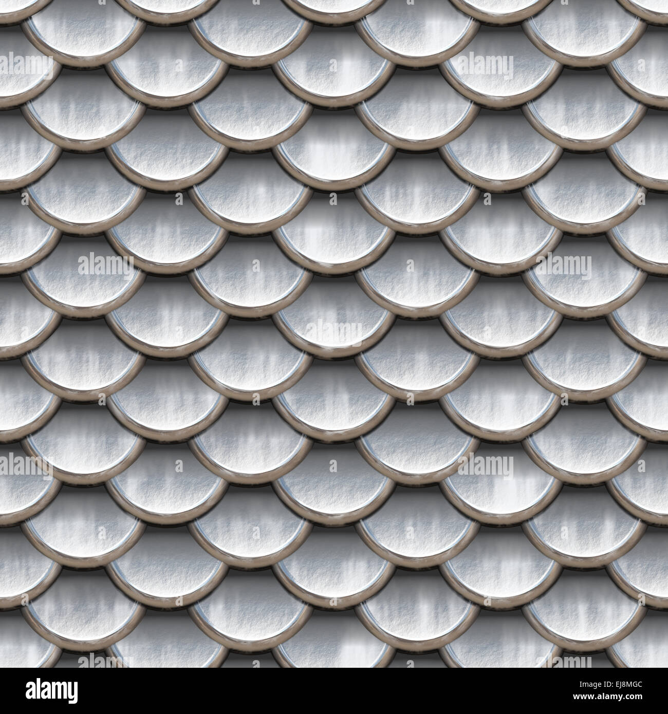 Scale senza giunture snake la texture della pelle argento Foto Stock