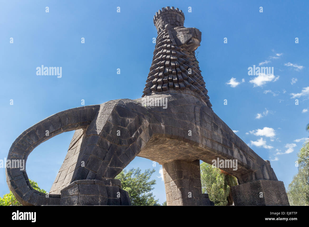 Bandiera: Dell Impero D Etiopia Con Al Centro Il Leone Di Giuda Per Supporti Da Auto DIPLOMAT-FLAGS - Foto 3