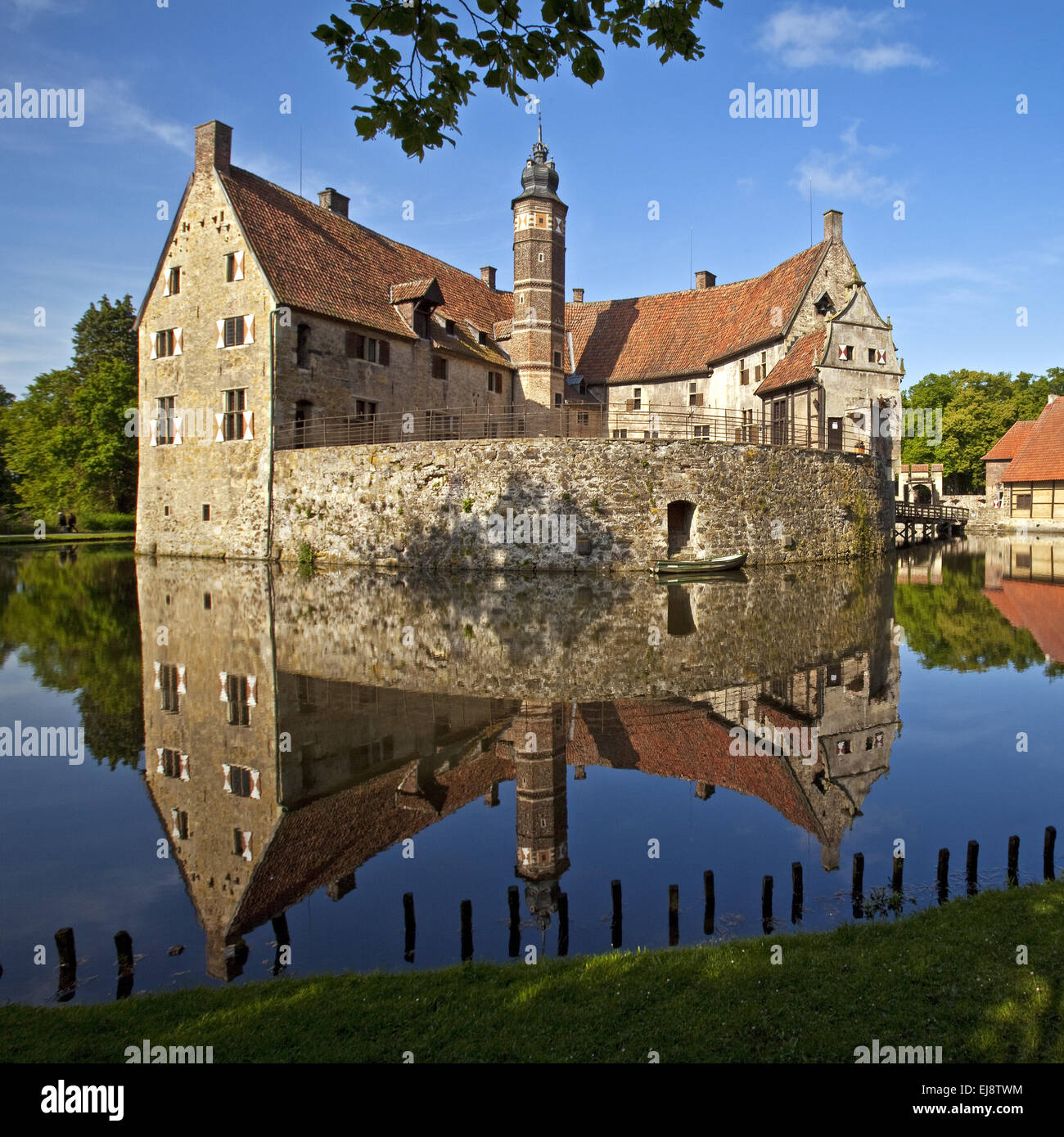 Castello Vischering, Luedinghausen, Germania Foto Stock