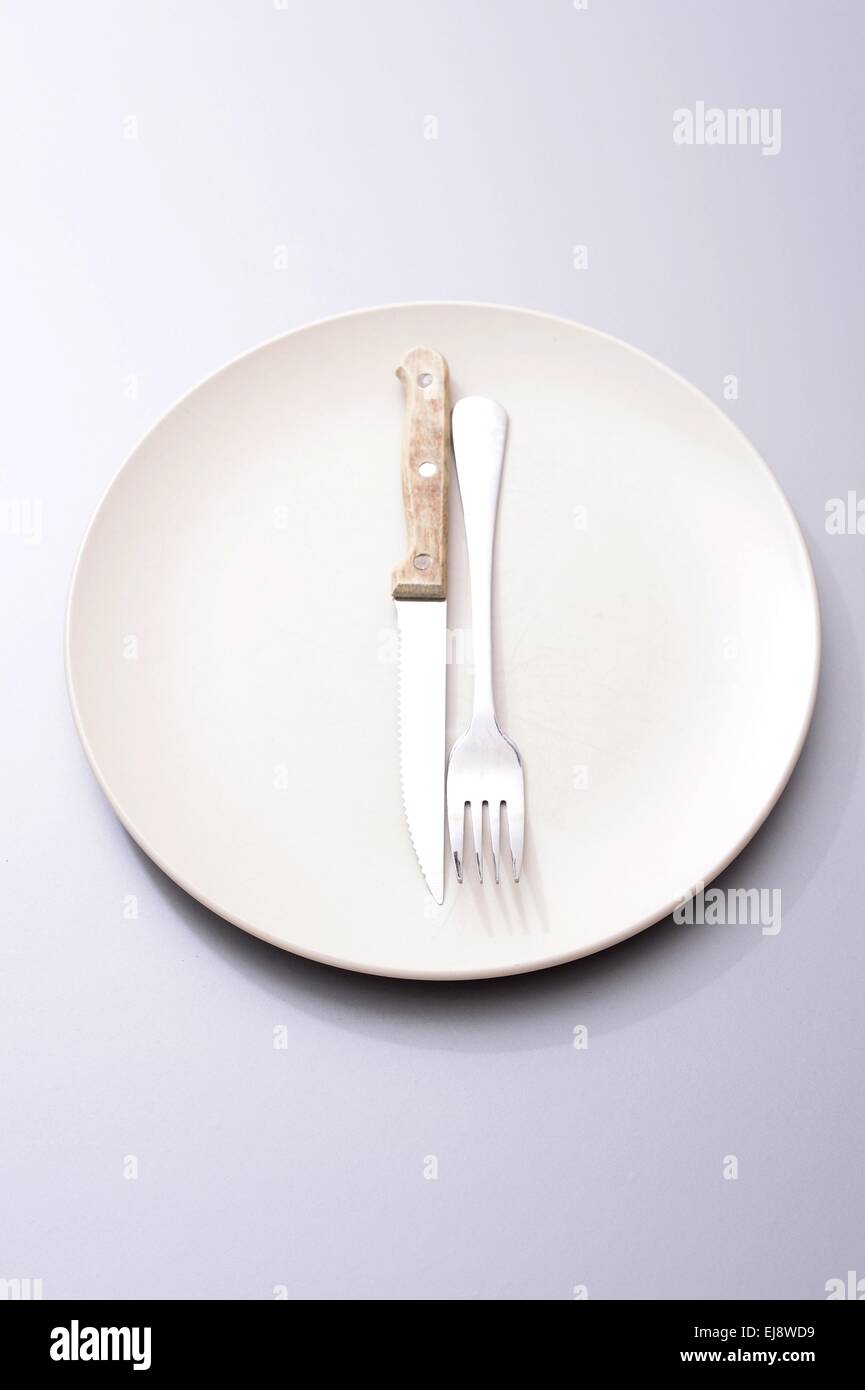 Dinner Plate Foto Stock