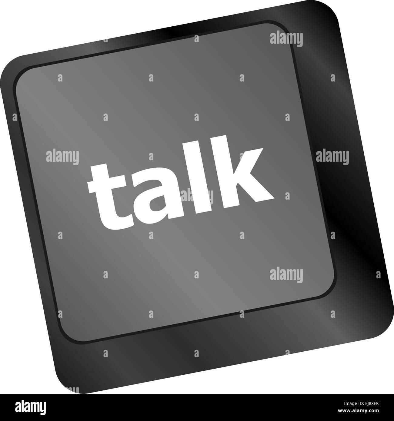 Parlare di word con icona sulla tastiera pulsante chiavi Foto Stock