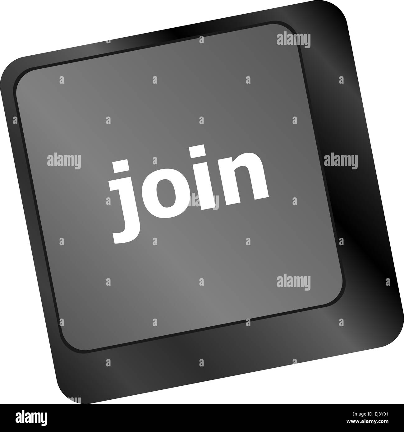 Tastiera del computer il tasto join, la concezione di business Foto Stock