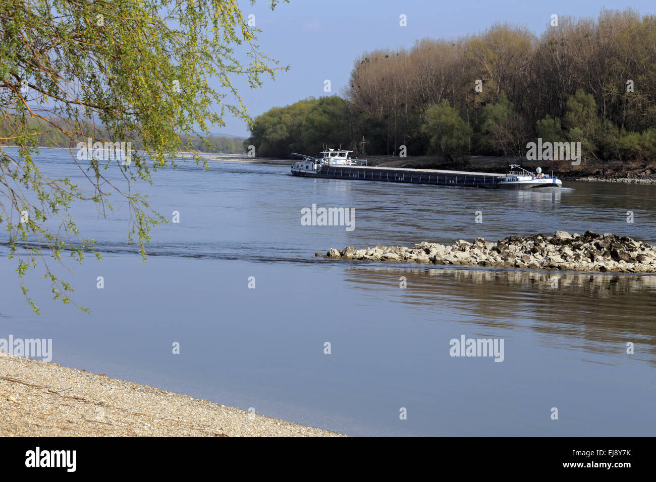 Danubio vicino a Vienna, Östereich Foto Stock