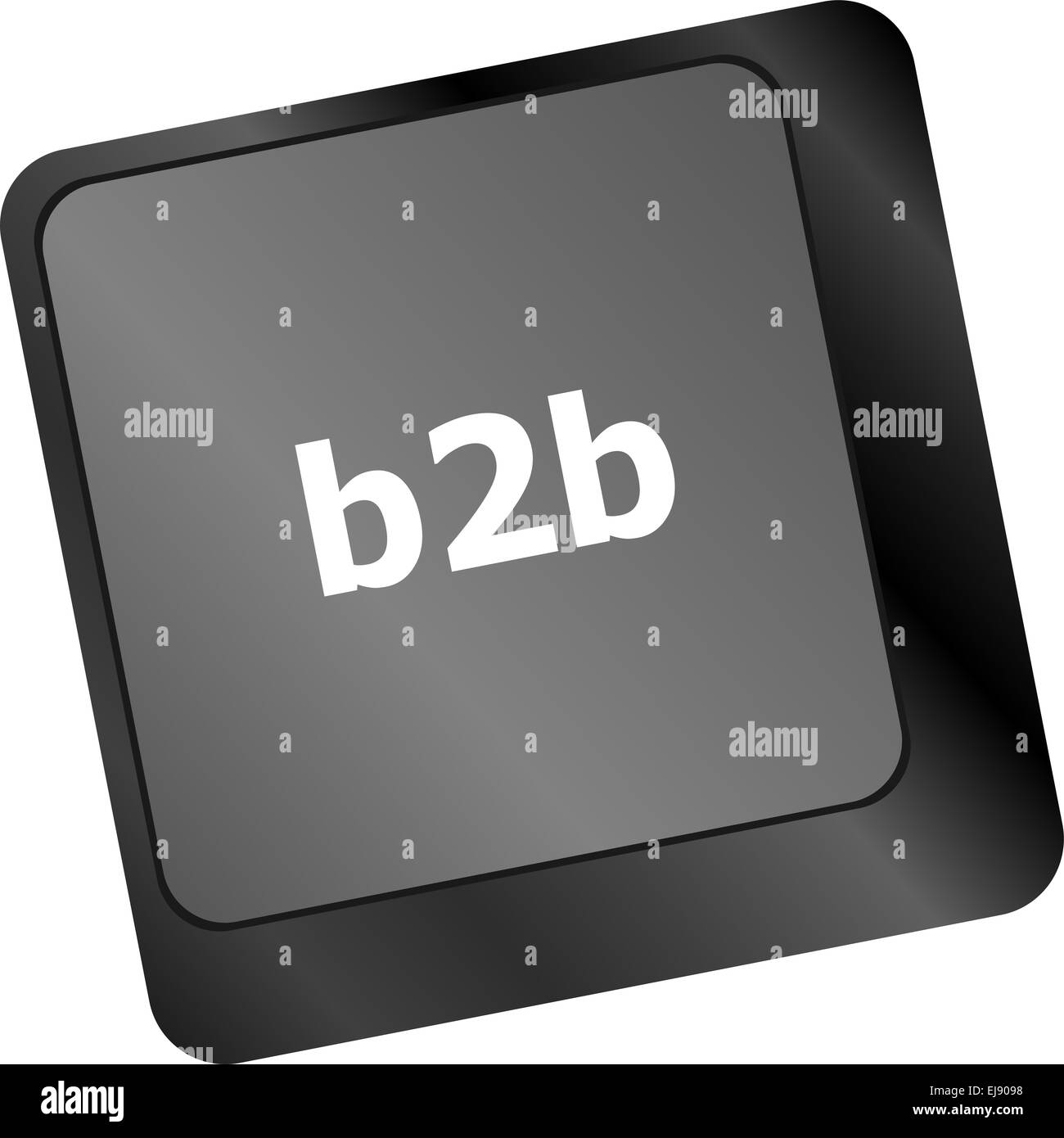 La parola b2b sulla tastiera digitale key Foto Stock