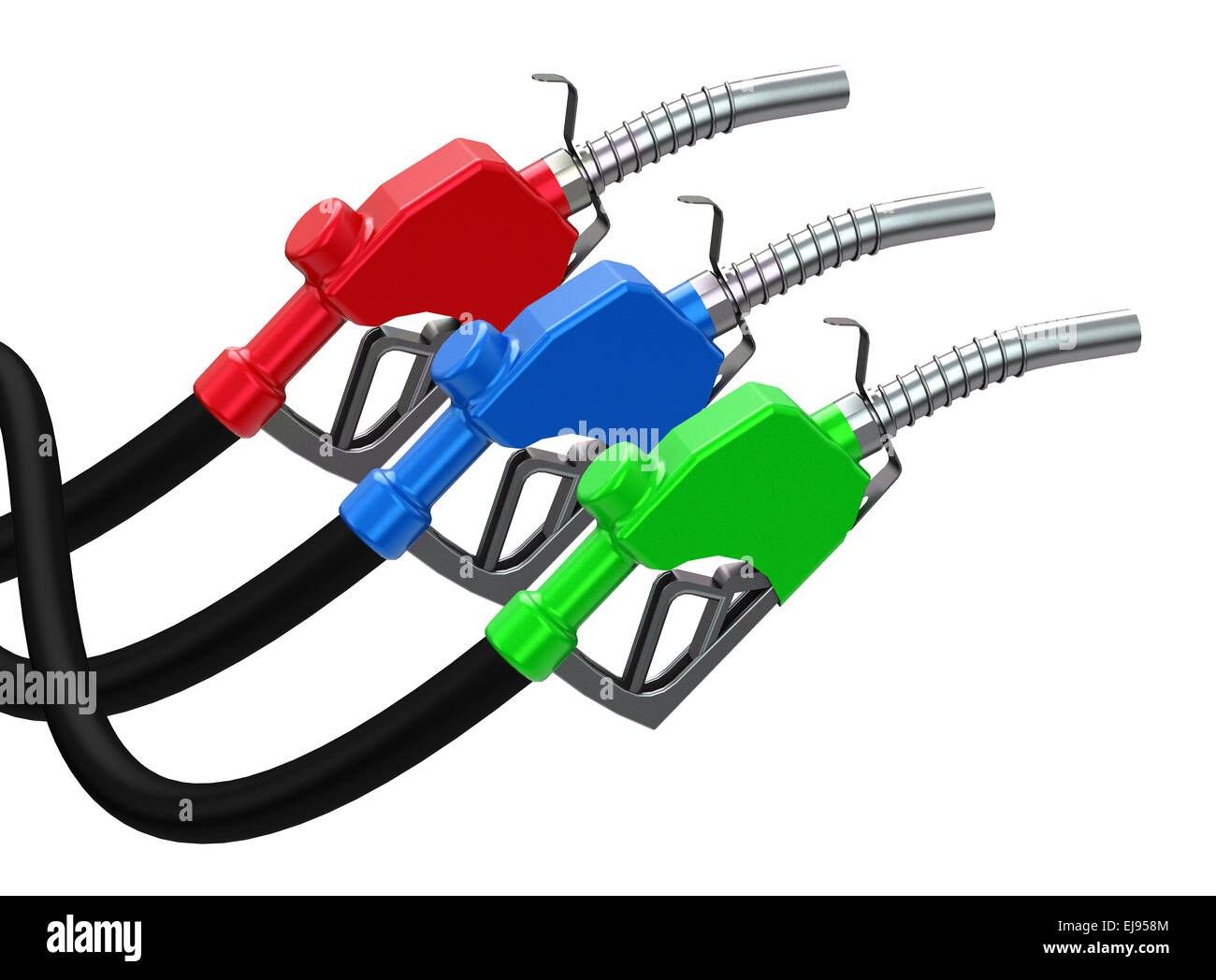 Il carburante ugelli Foto Stock