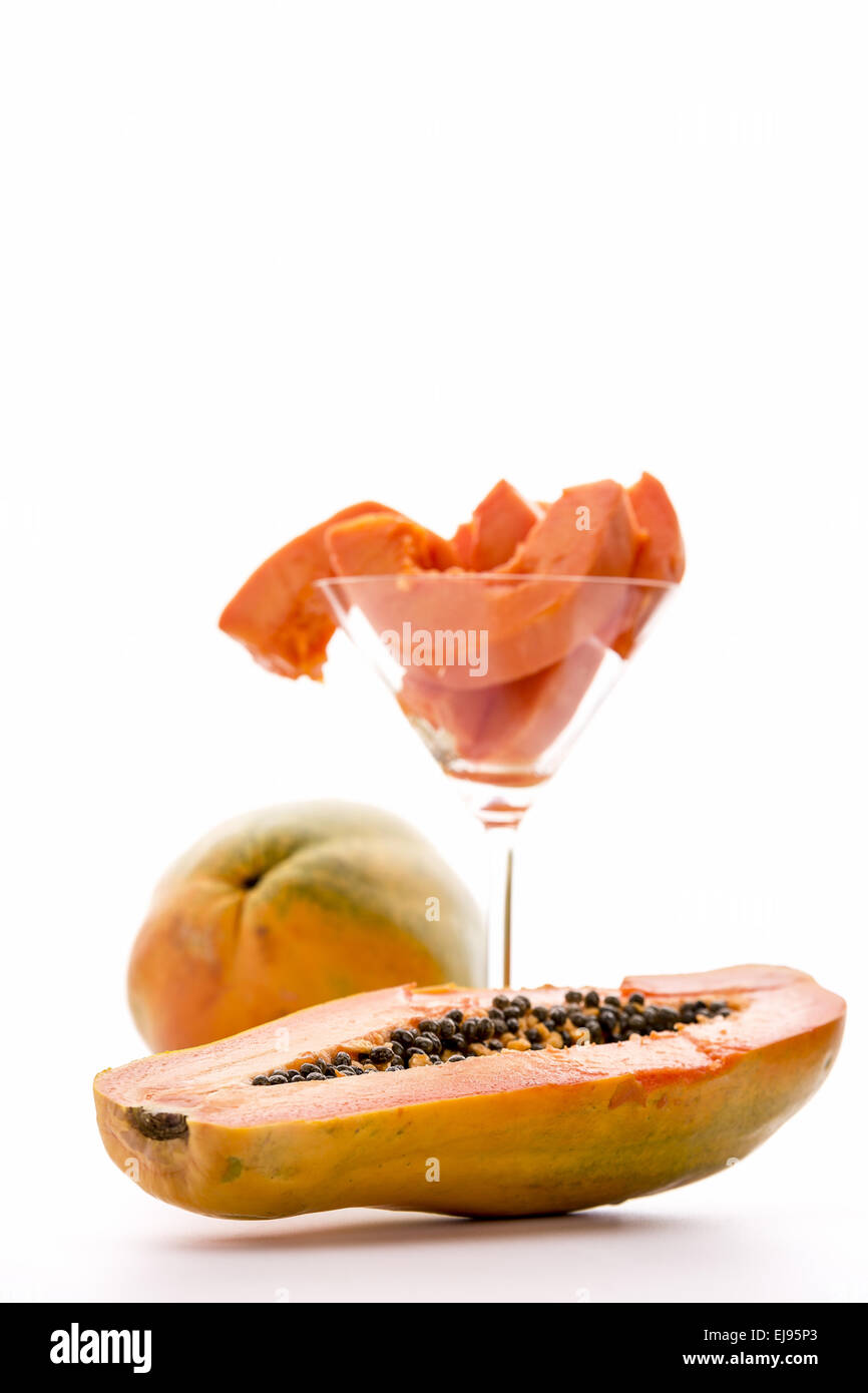 Papaia Frutti, Carica papaya Foto Stock