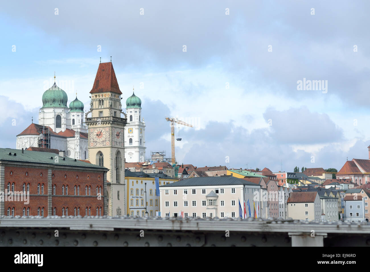 Viste nella storica città di Passau Foto Stock