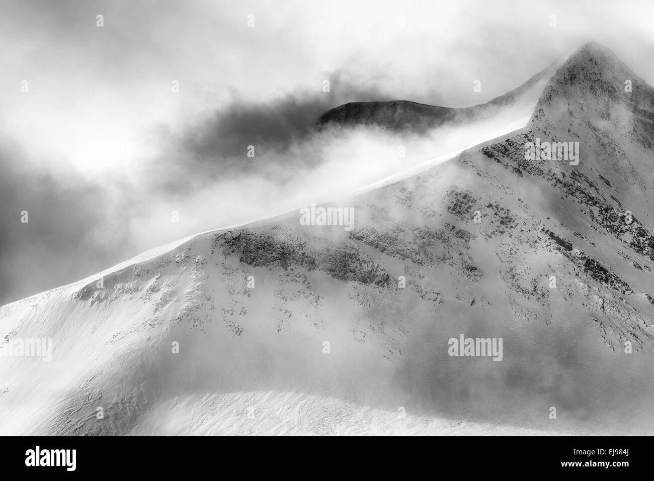 Paesaggio in Stuor Reiaddavaggi, Lapponia, Svezia Foto Stock