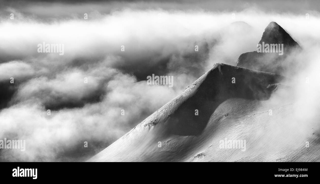 Paesaggio in Stuor Reiaddavaggi, Lapponia, Svezia Foto Stock