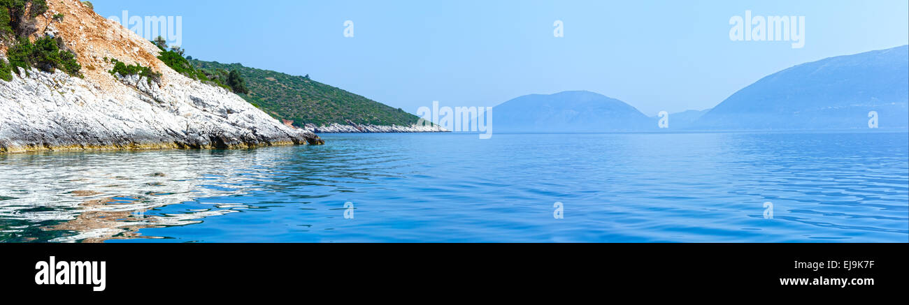 Estate Kefalonia coast panorama (Grecia) Foto Stock