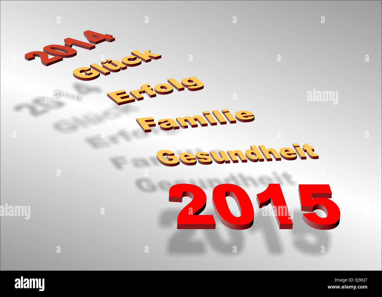 Buona fortuna per il nuovo anno 2015 Foto Stock