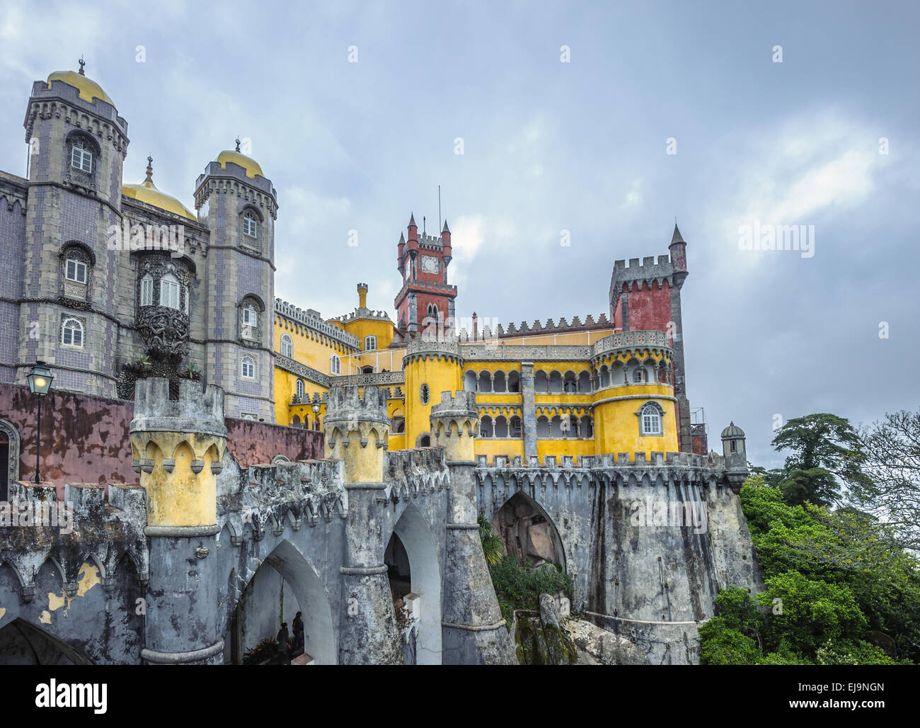 Pena palace, Sintra, Portogallo Foto Stock