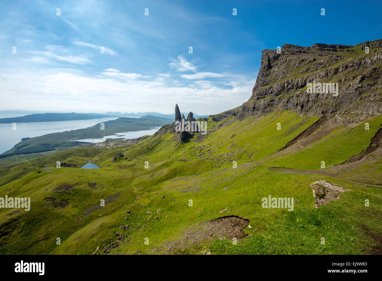 Panorama sull'Isola di Skye in Scozia Foto Stock