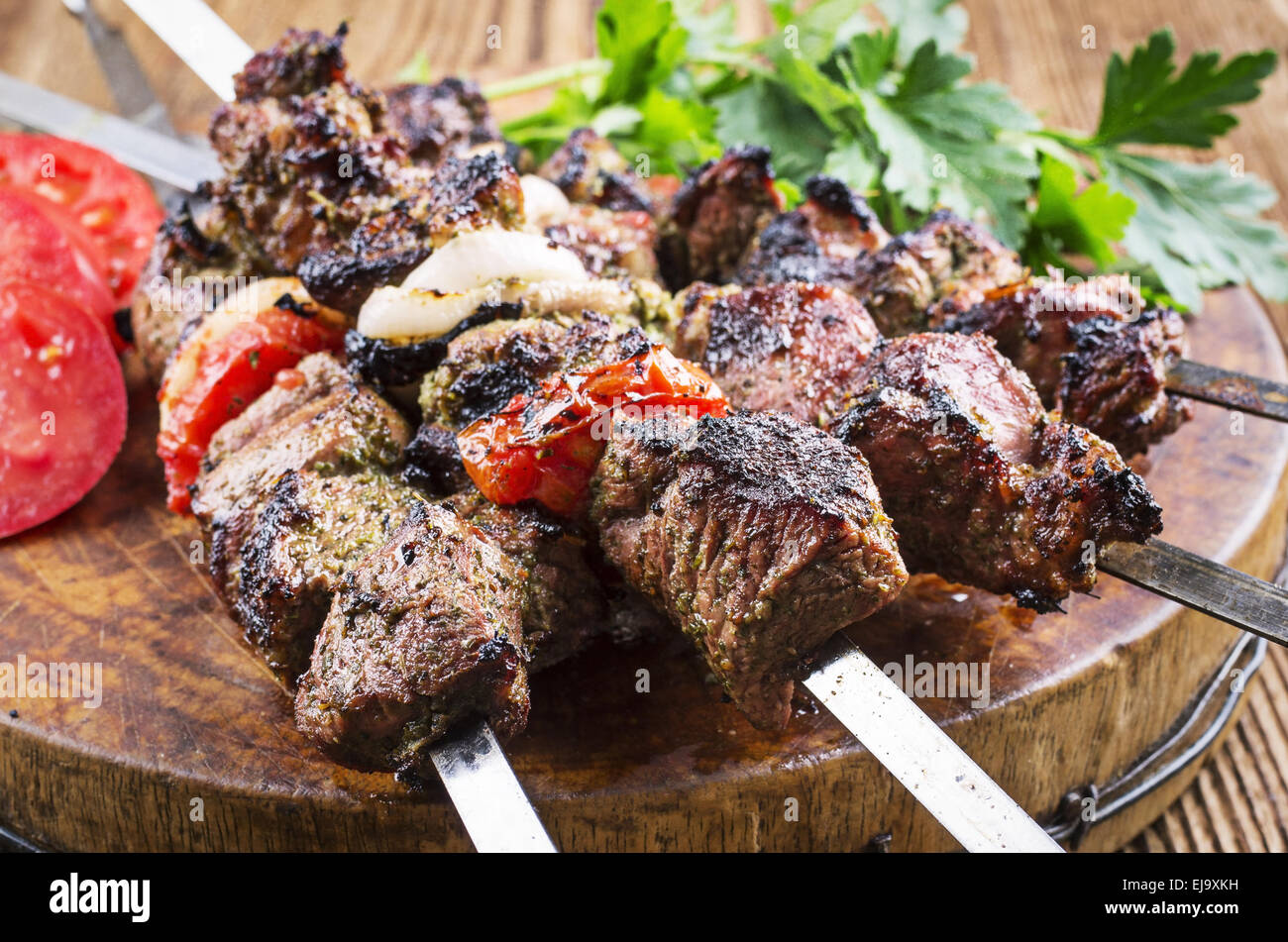 kebab di agnello Foto Stock