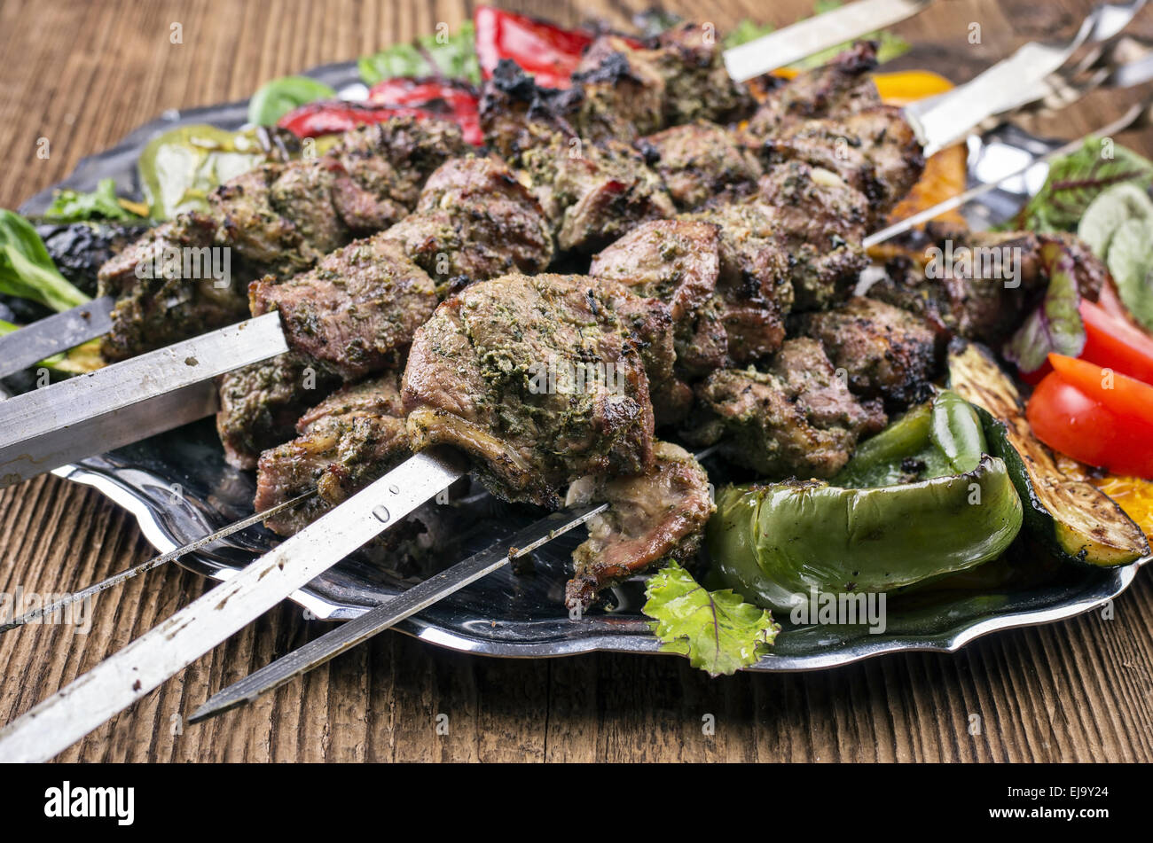 kebab di agnello Foto Stock