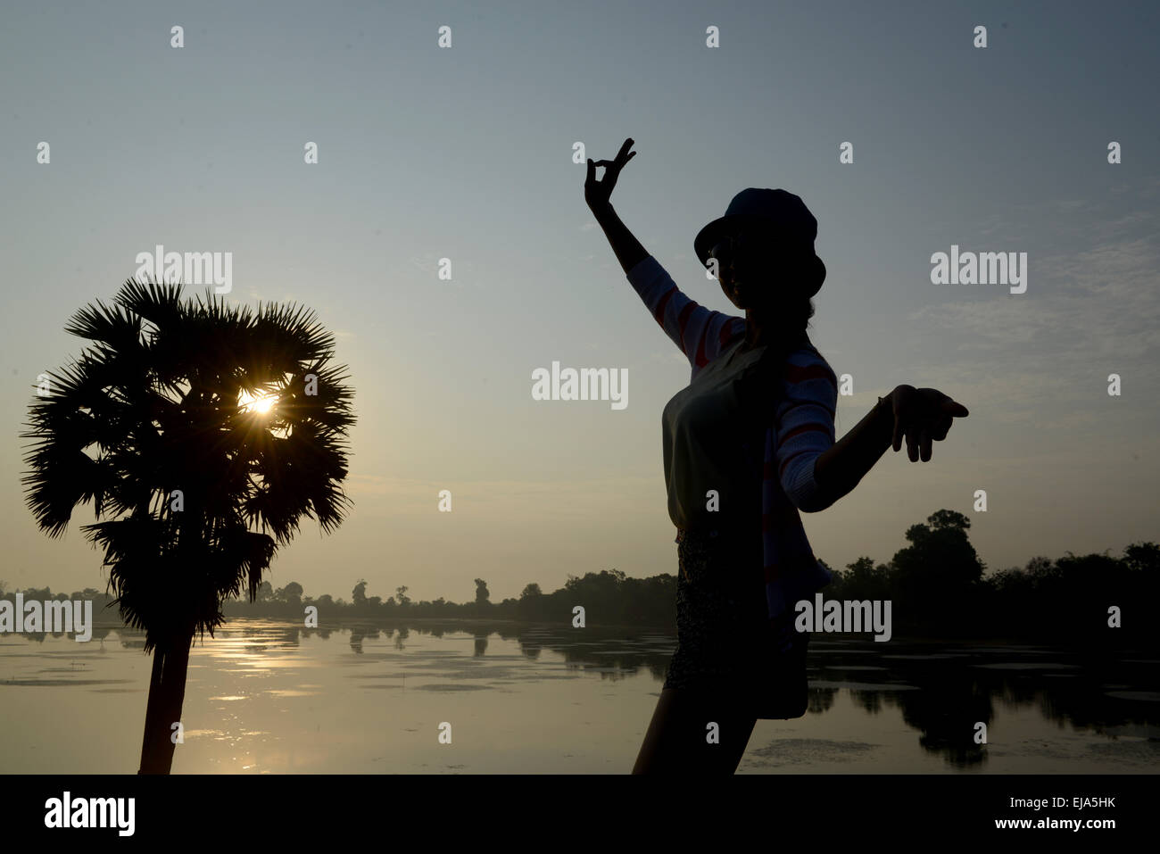 ASIA Cambogia Angkor MEBON ORIENTALE Foto Stock