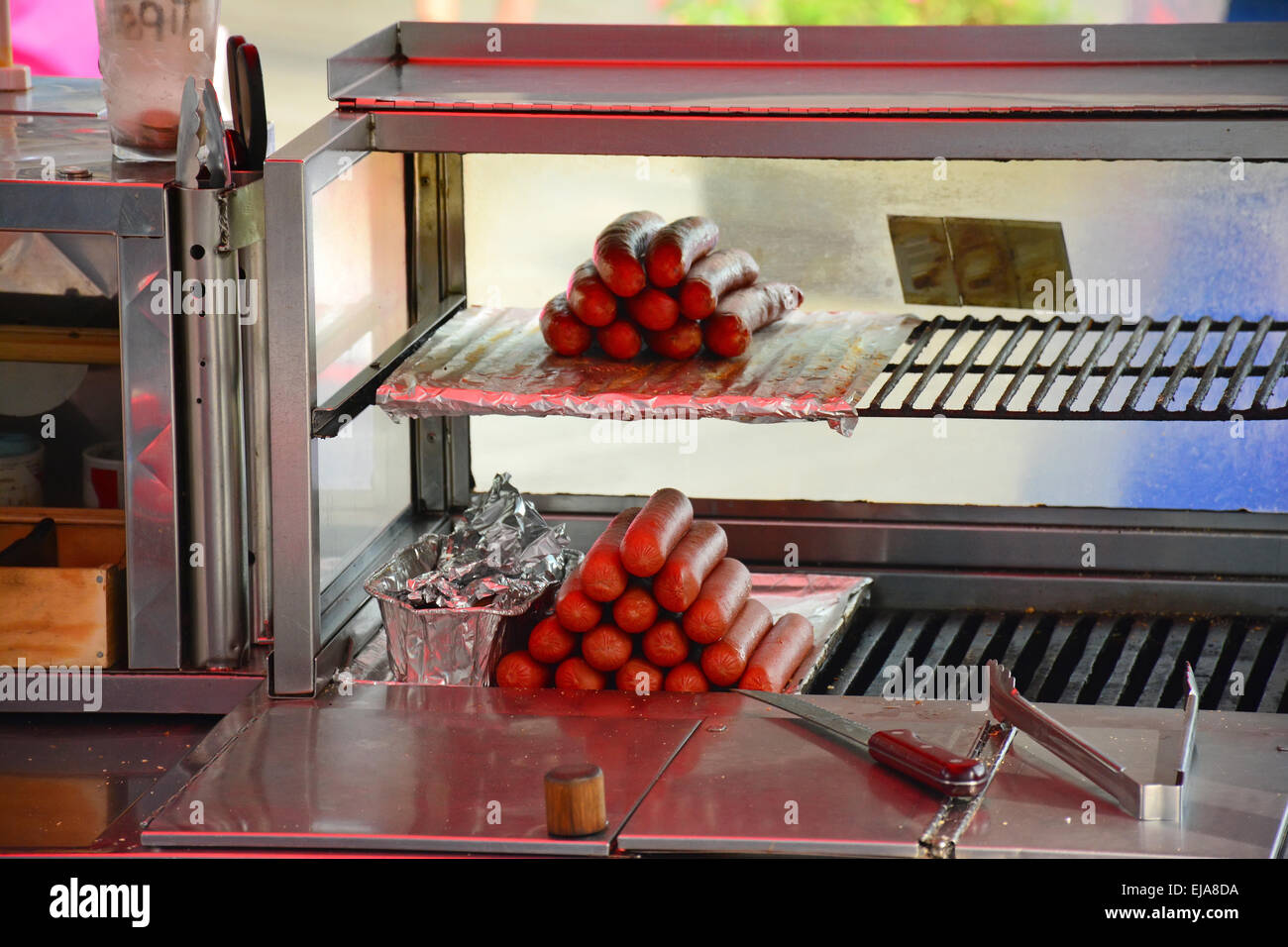Mucchio di Hot dog Foto Stock