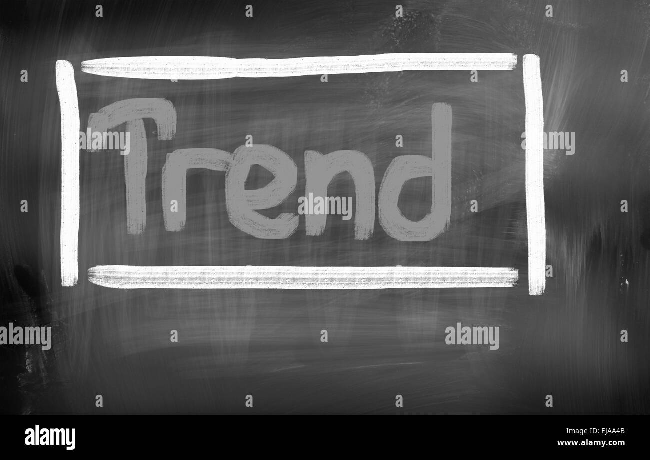 Concetto di tendenza Foto Stock
