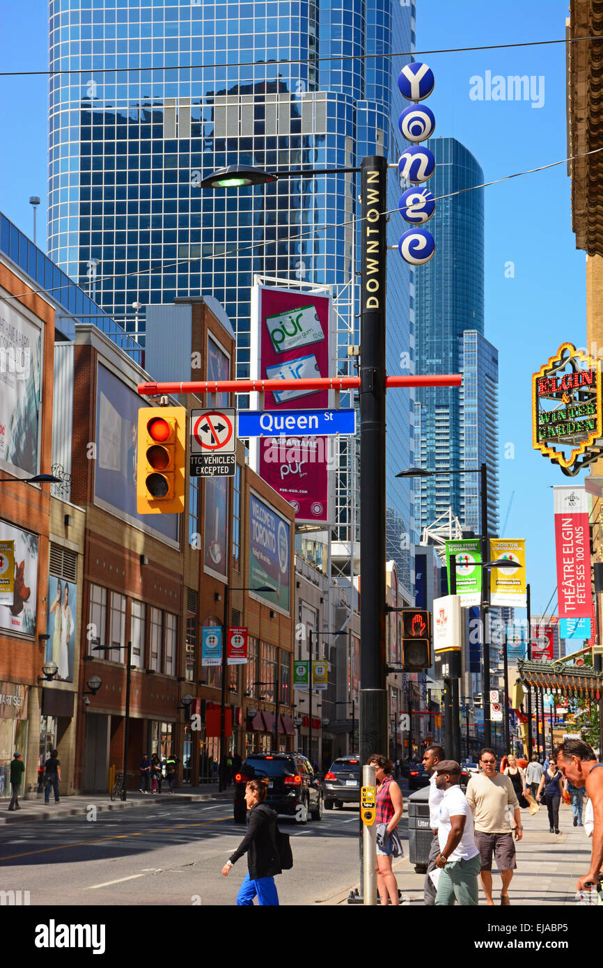 Yonge e Regina, Toronto, Canada Foto Stock