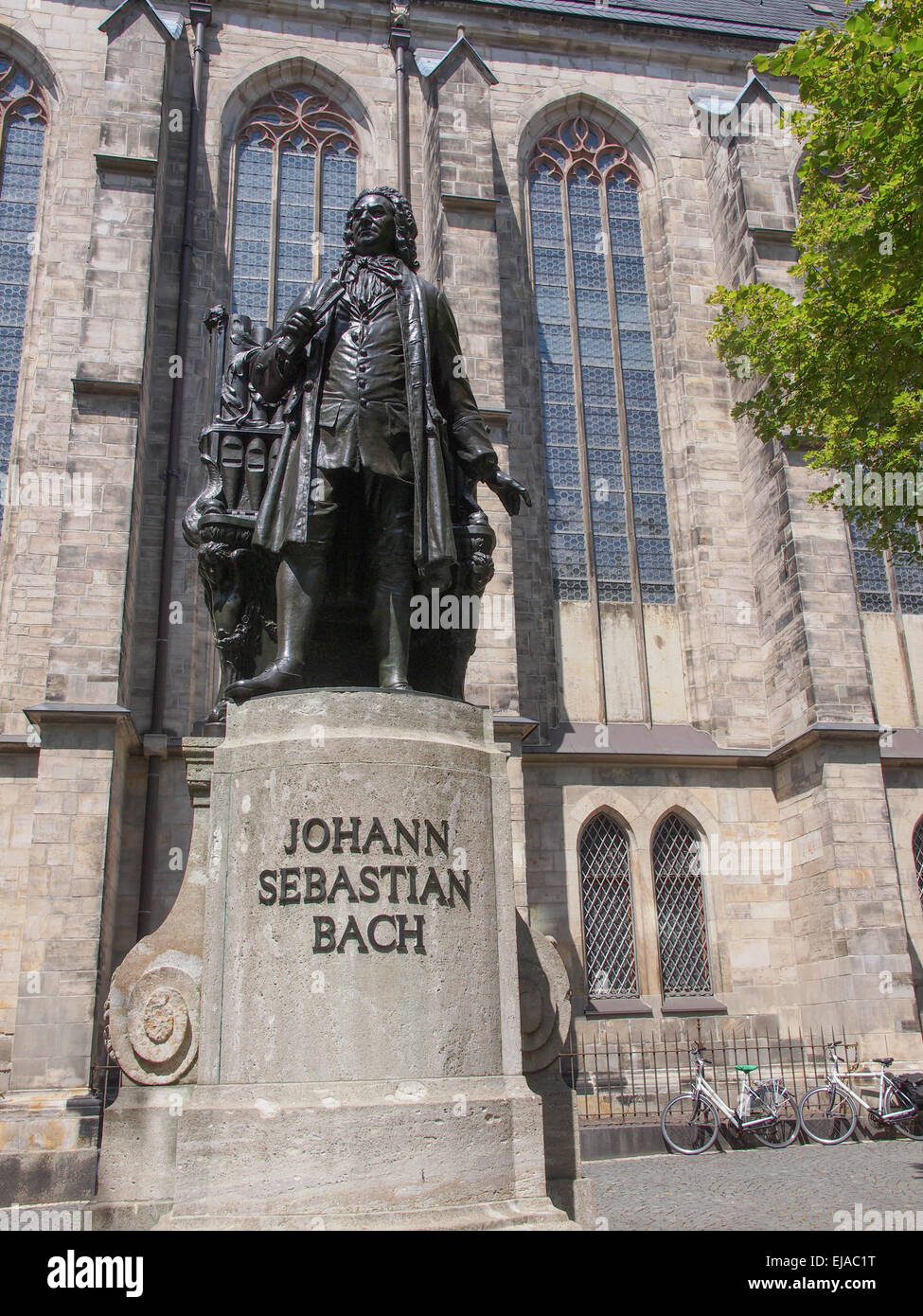 Neues Bach Denkmal Foto Stock