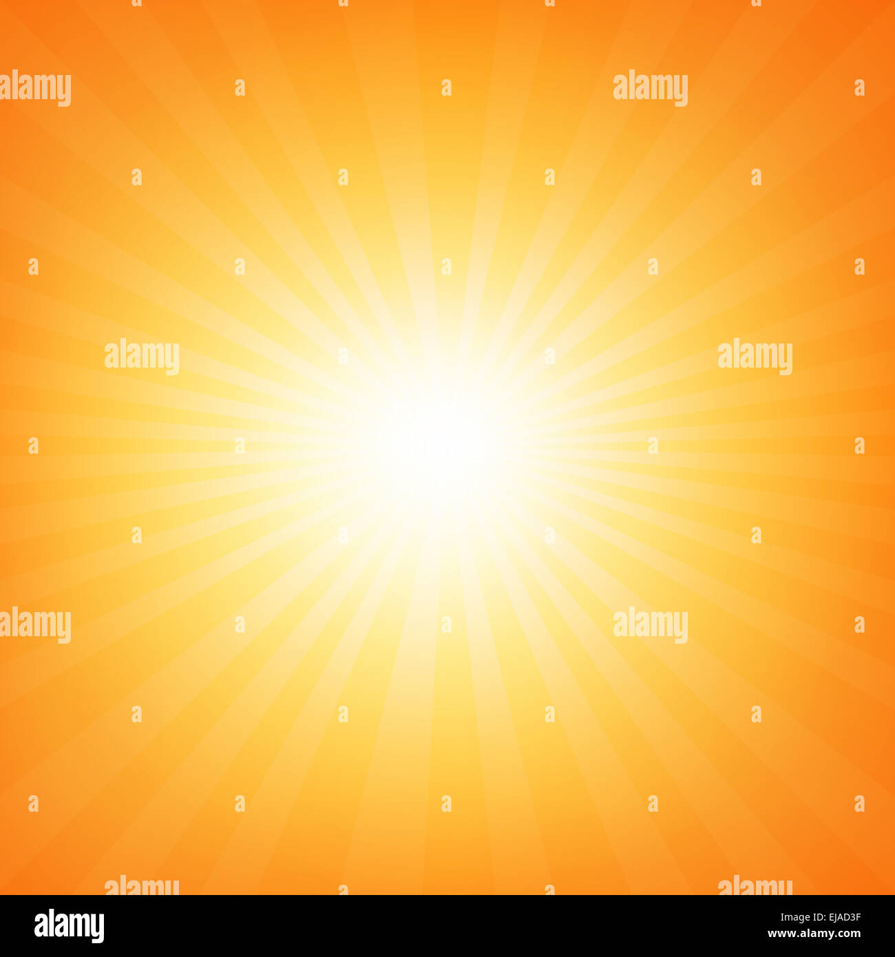 Sunburst Poster con travi Foto Stock