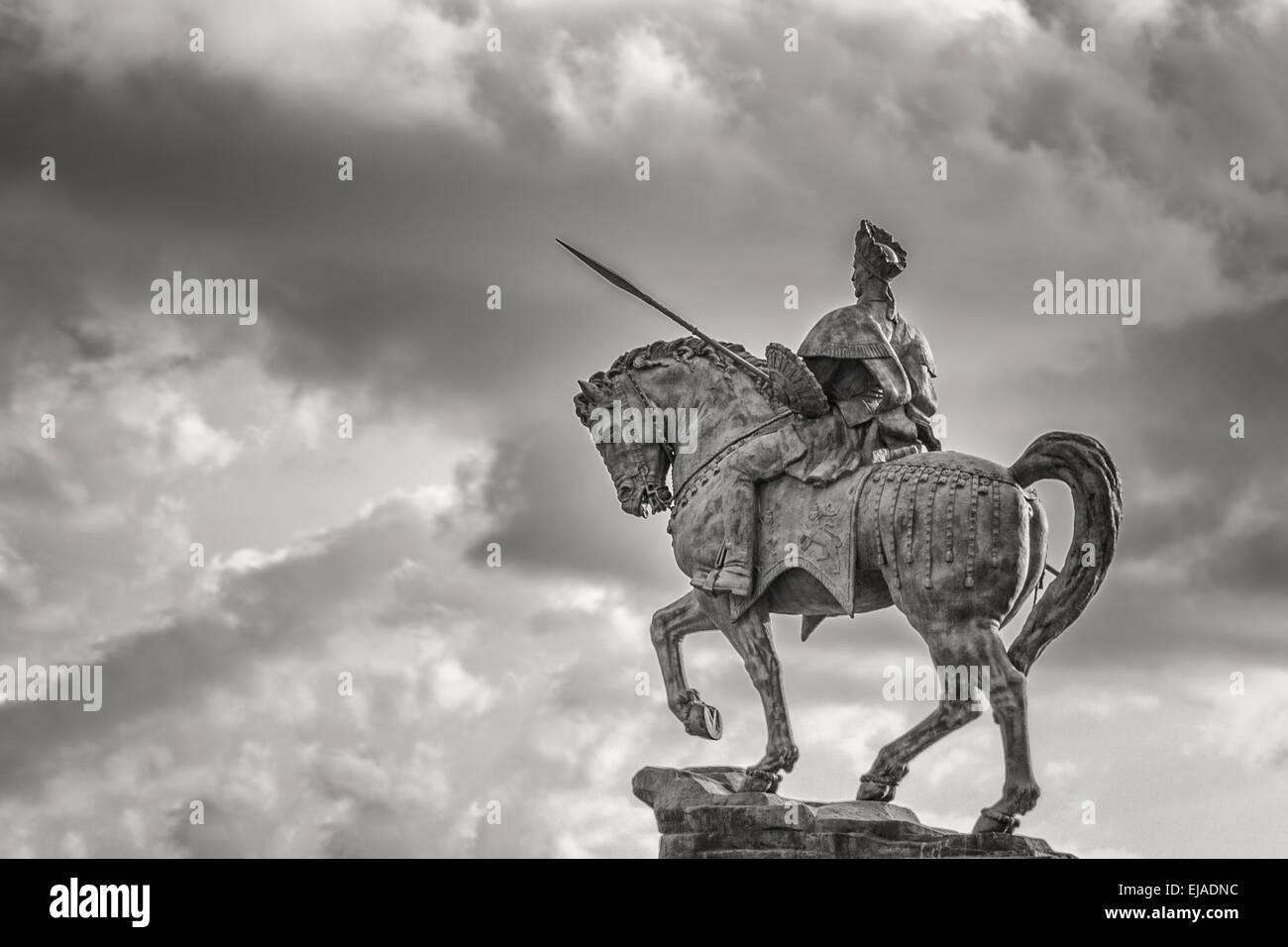 Statua di Ras Makonnen su un cavallo Foto Stock