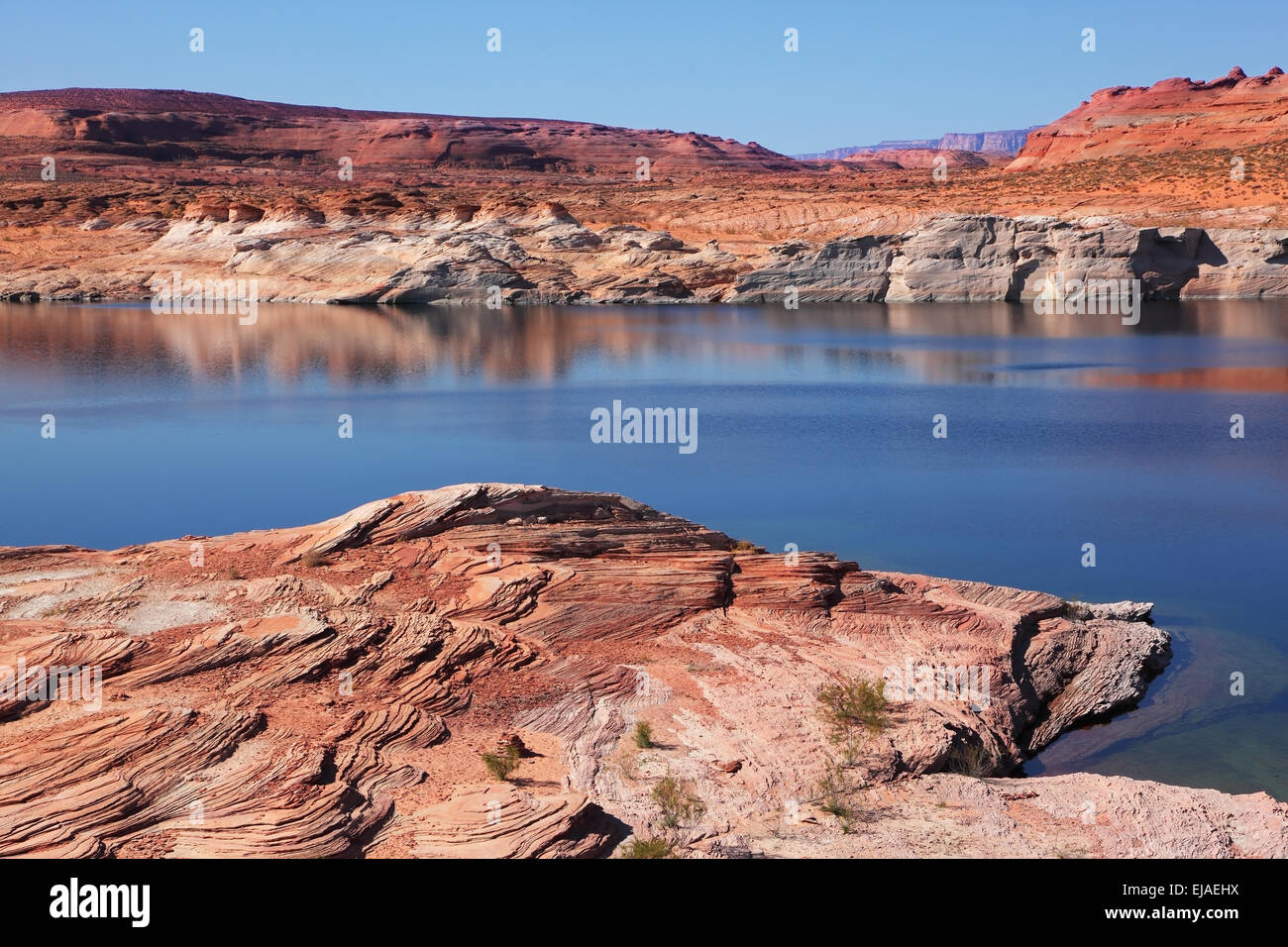 Antelope Canyon con un acqua liscia Foto Stock Antelope Canyon con un acqua liscia Foto Stock