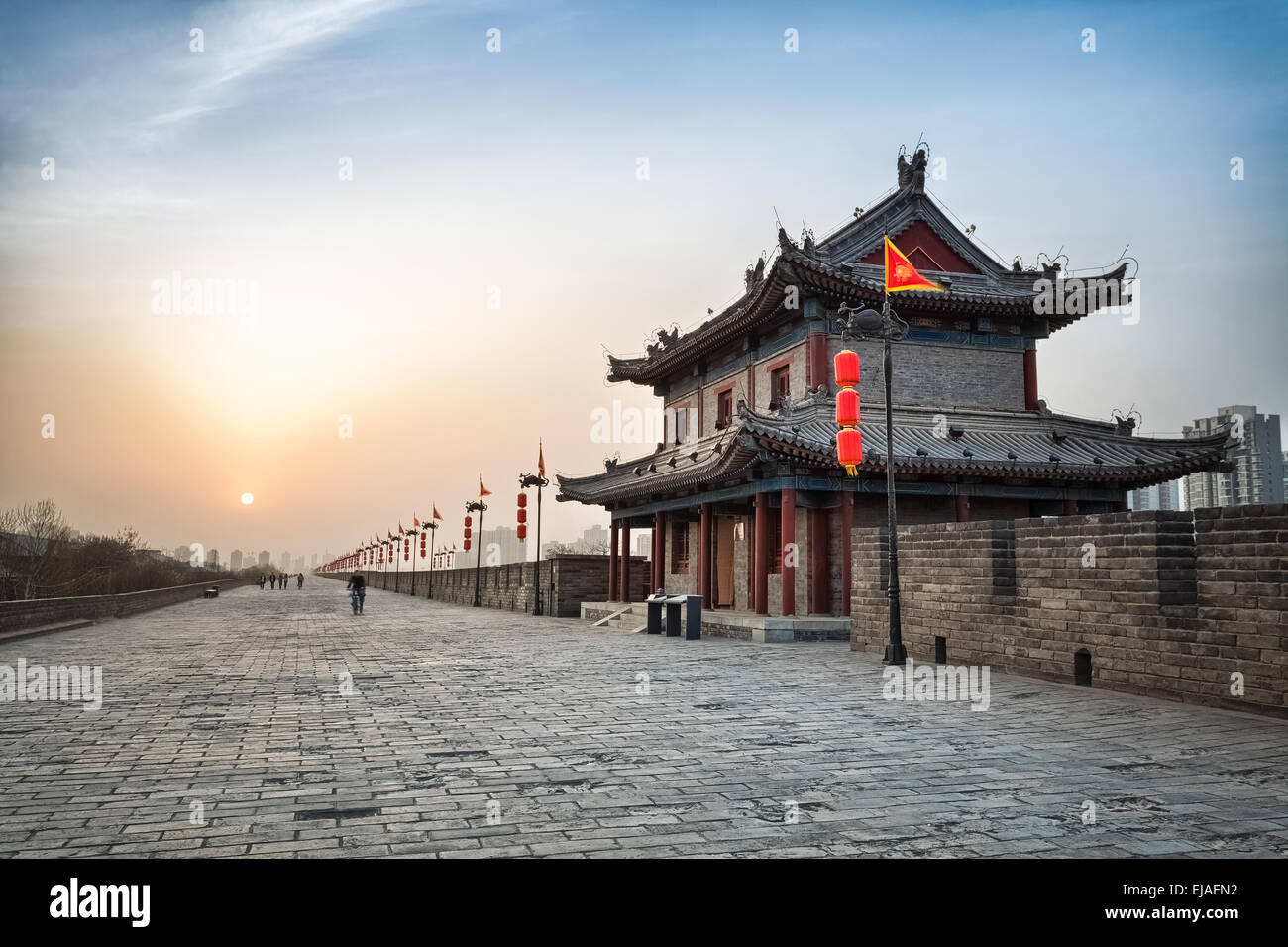 Antica città di Xian Foto Stock