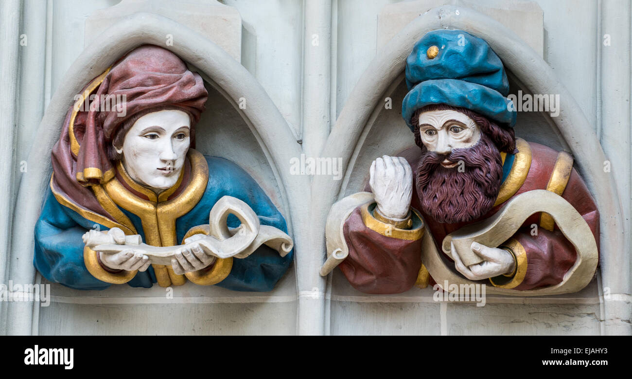 Ultima sentenza sculture - Minster - Berna Foto Stock