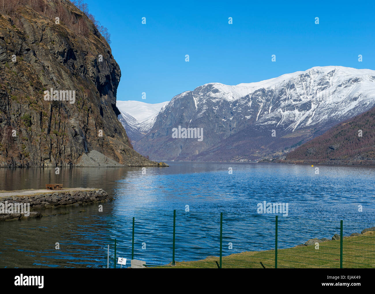 Flam fiordo, Norvegia Foto Stock