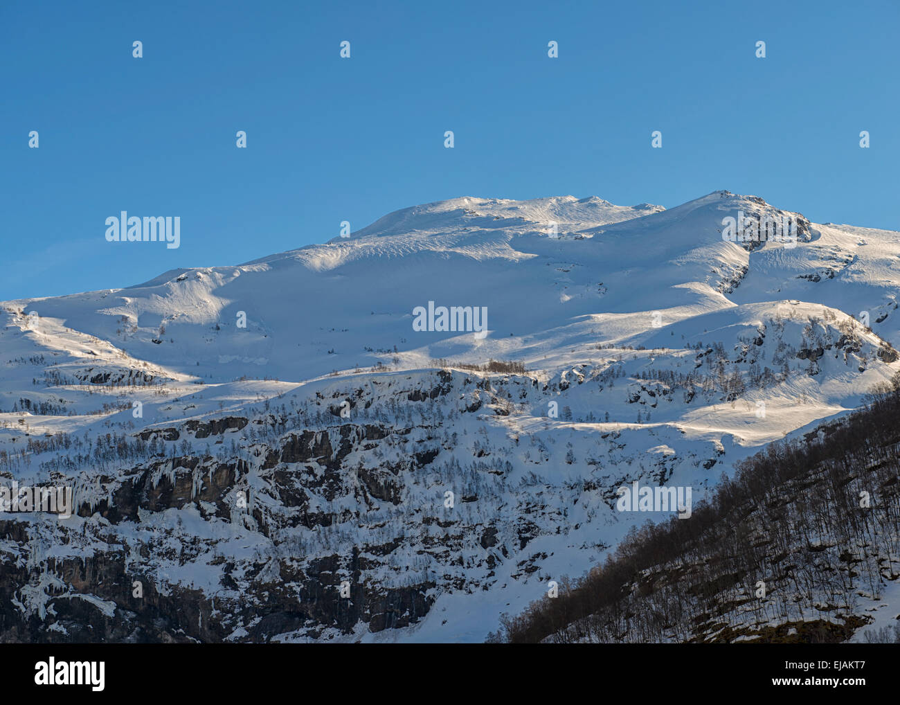 Il paesaggio intorno a Myrdal Mountain Pass, Norvegia Foto Stock