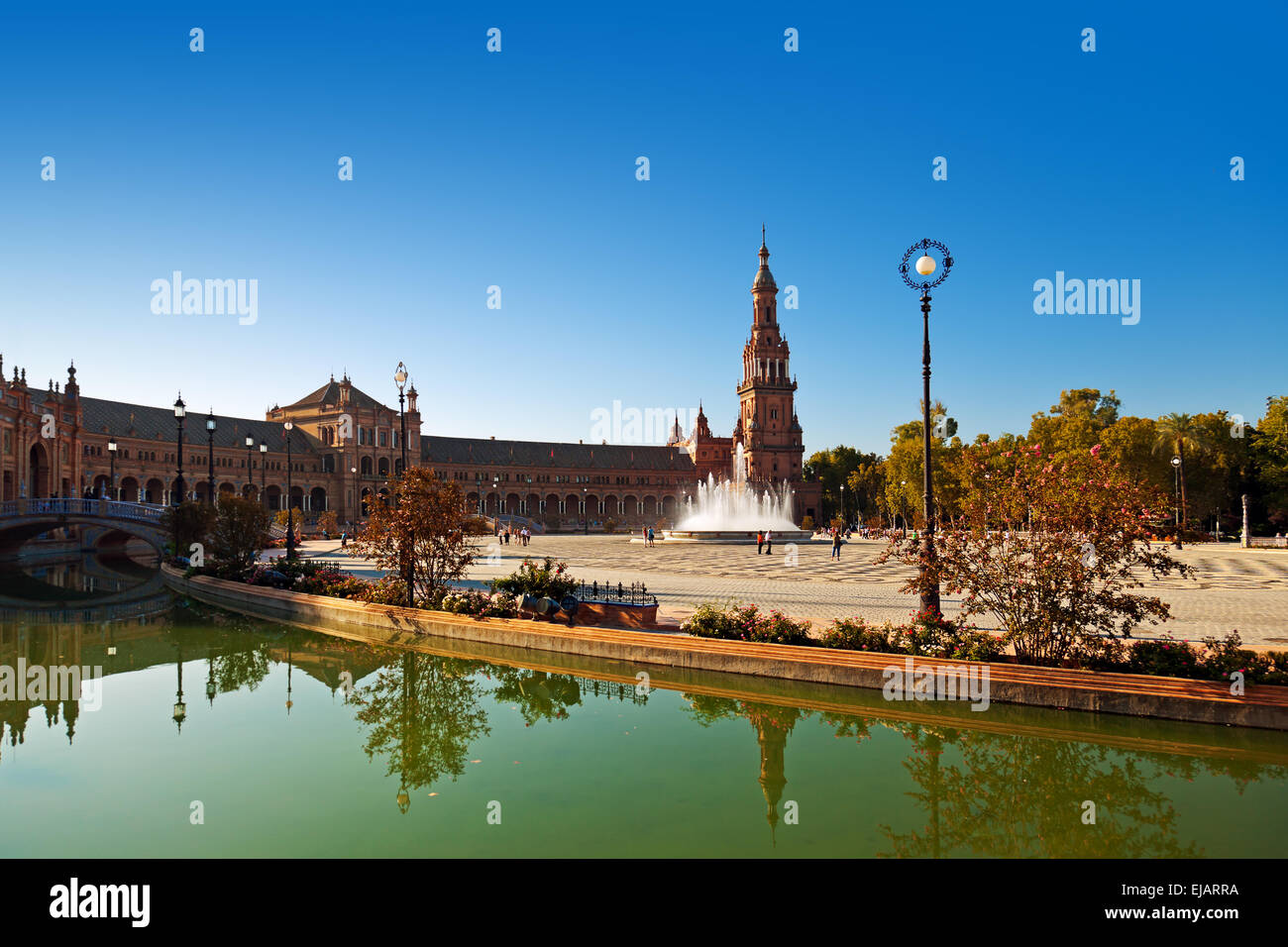 Palazzo di Piazza di Spagna a Siviglia Spagna Foto Stock