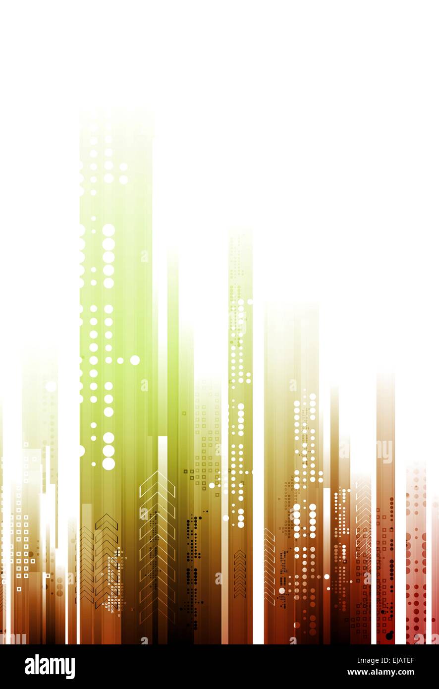 Abstract tech luminoso sullo sfondo della geometria Foto Stock