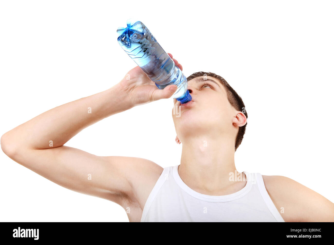 Adolescente con bottiglia di acqua Foto Stock