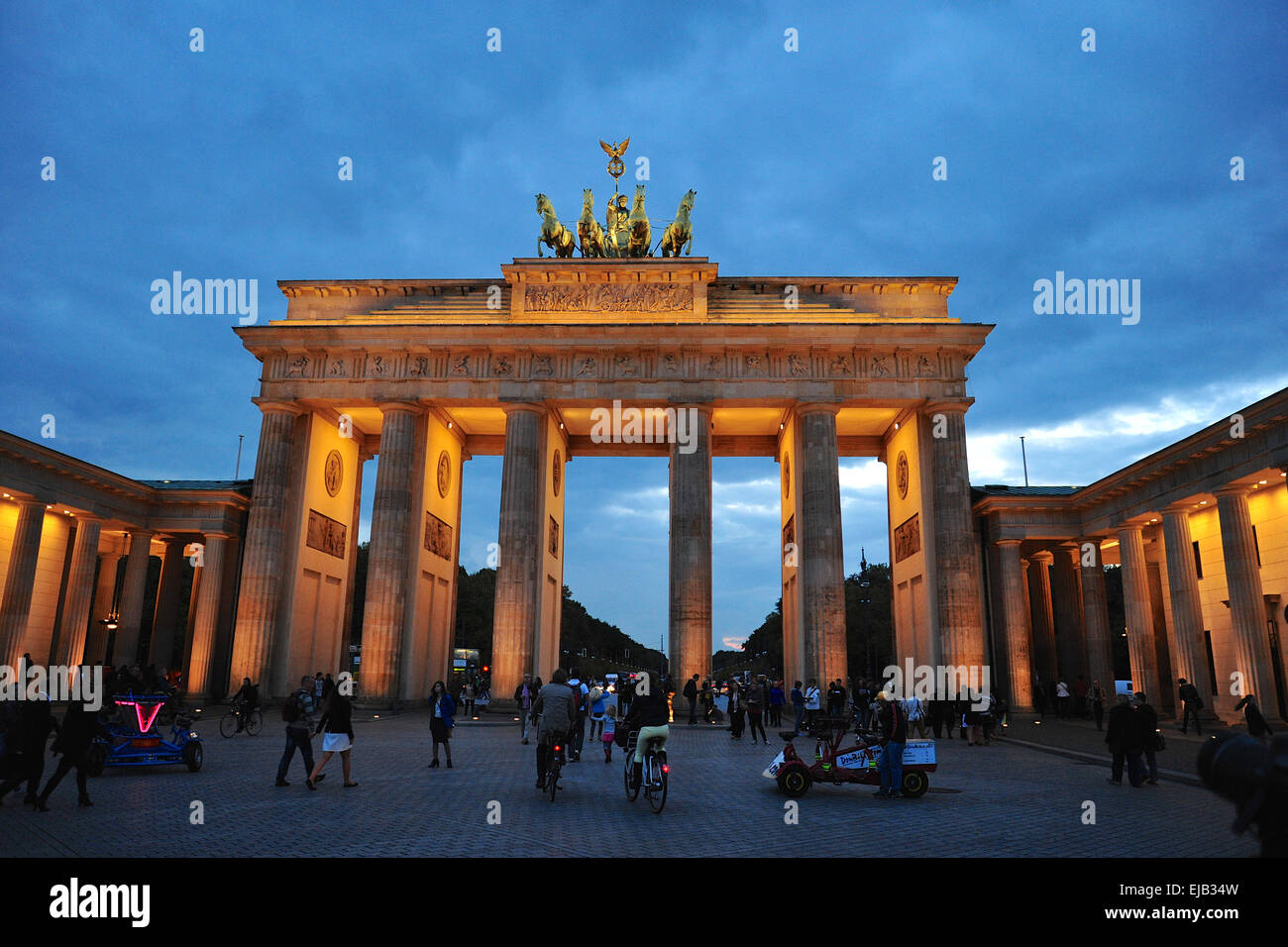 Brandenburger Tor, Gate, Berlino Germania Foto Stock