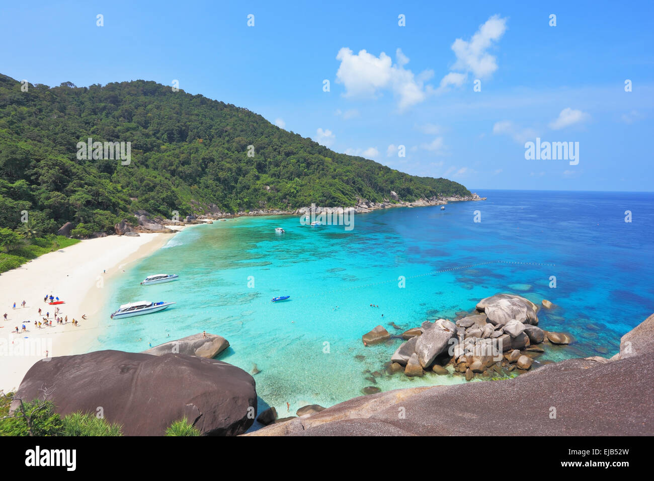 Il resto su isole Similan Foto Stock