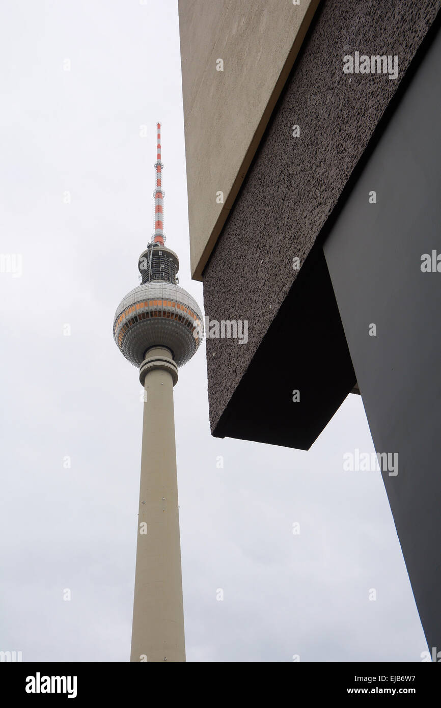 La torre della TV di Berlino Foto Stock