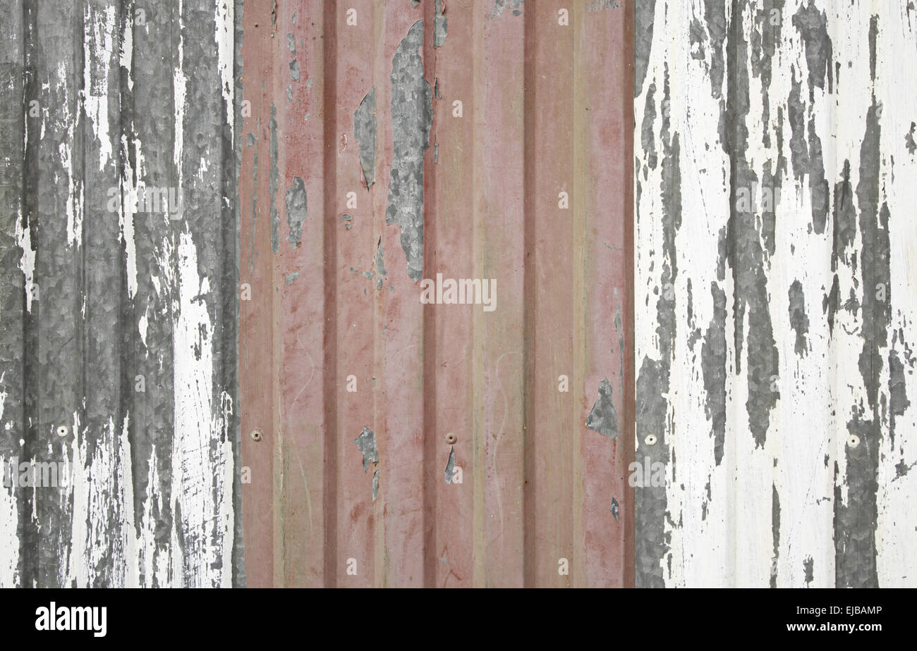 Struttura metallica in edificio industriale facciata, edilizia ed architettura Foto Stock