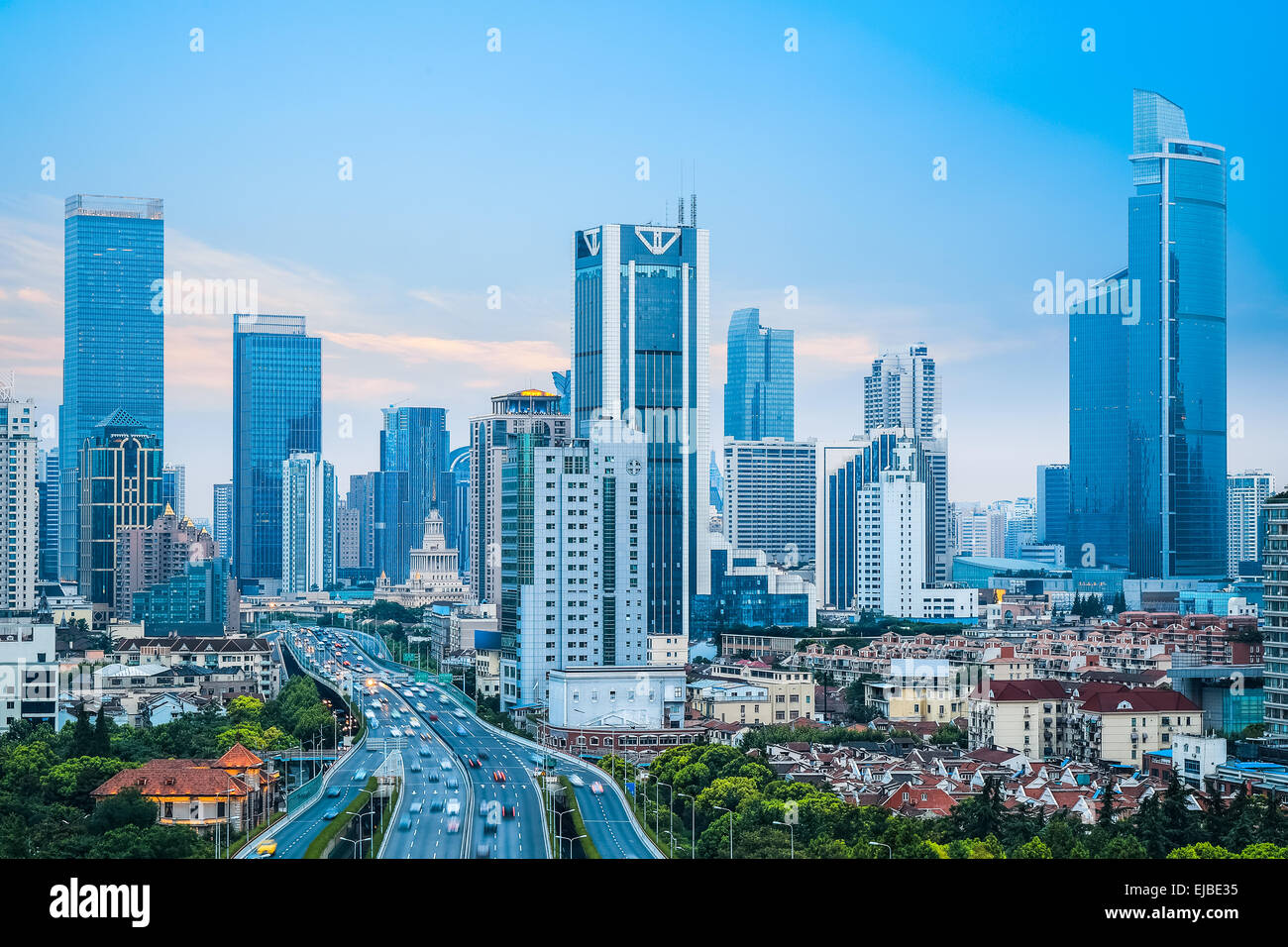 Il traffico della città Foto Stock