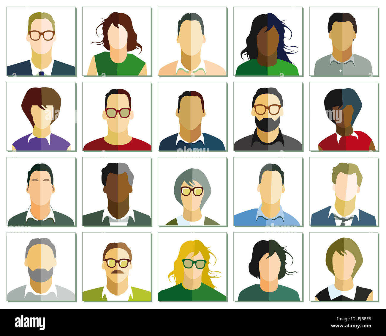 Ritratto di persone Foto Stock