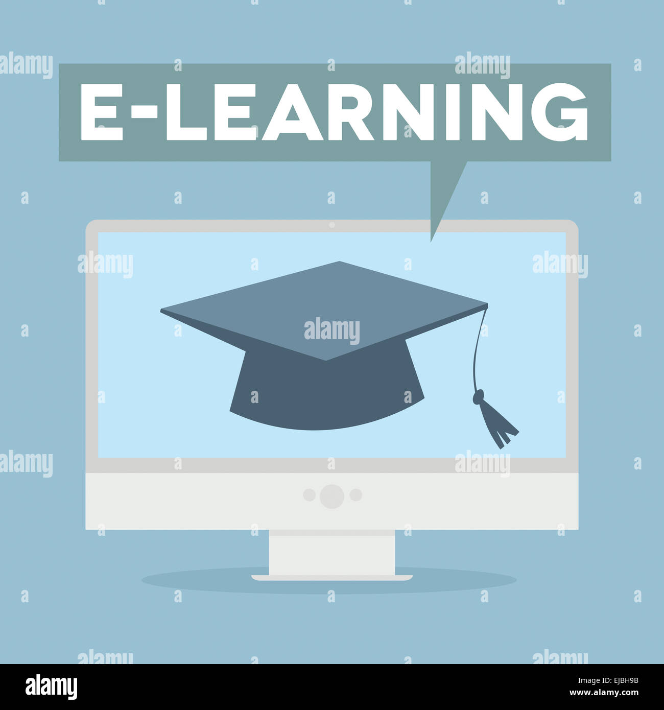 PC E-Learning Foto Stock