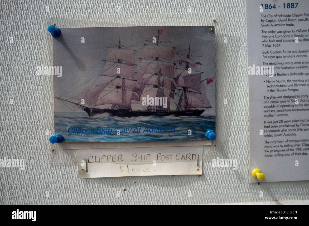 Adelaide Australia. Il 24 marzo 2015. Città di Adelaide costruito in Sunderland Regno Unito nel 1864 è uno dei due sopravvissuti clipper composito navi lungo con il Cutty Sark che è in fase di ripristino nel bacino di carenaggio in Adelaide. Città di Adelaide fornito servizio passeggeri tra il Regno Unito e Australia del Sud ed è chiamato dopo la città di Adelaide Foto Stock